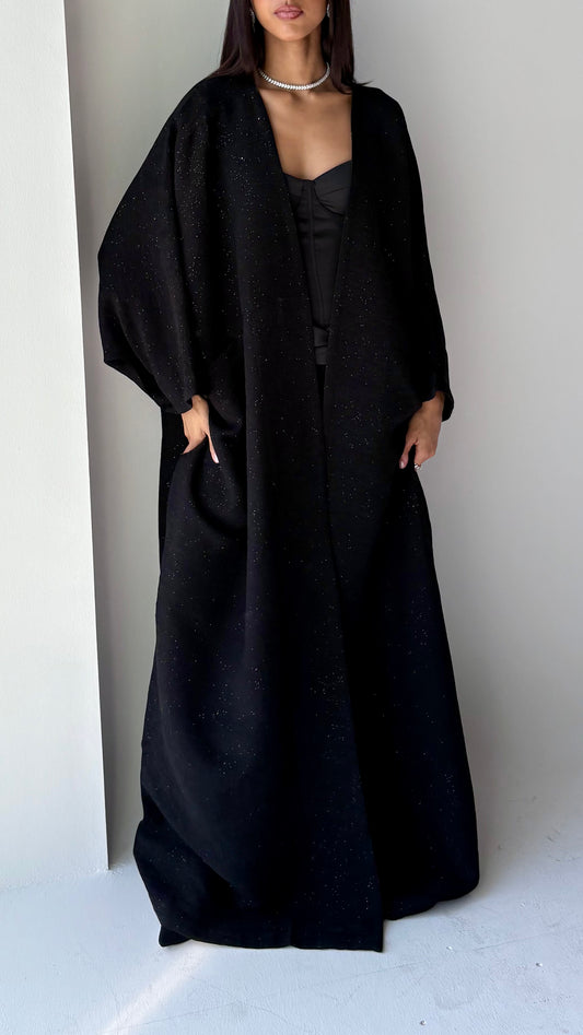 Talia Abaya - Black Stardust