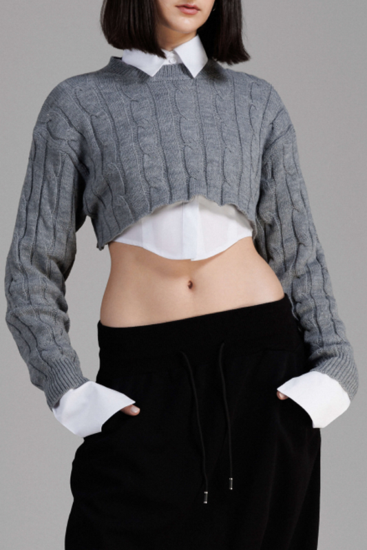 JADEN BRAIDED SWEATER