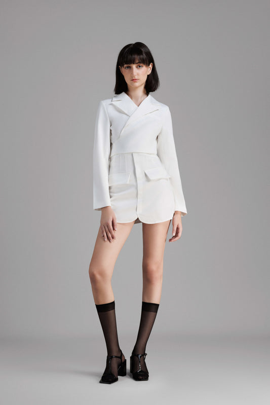 SANDRA SKORT - WHITE